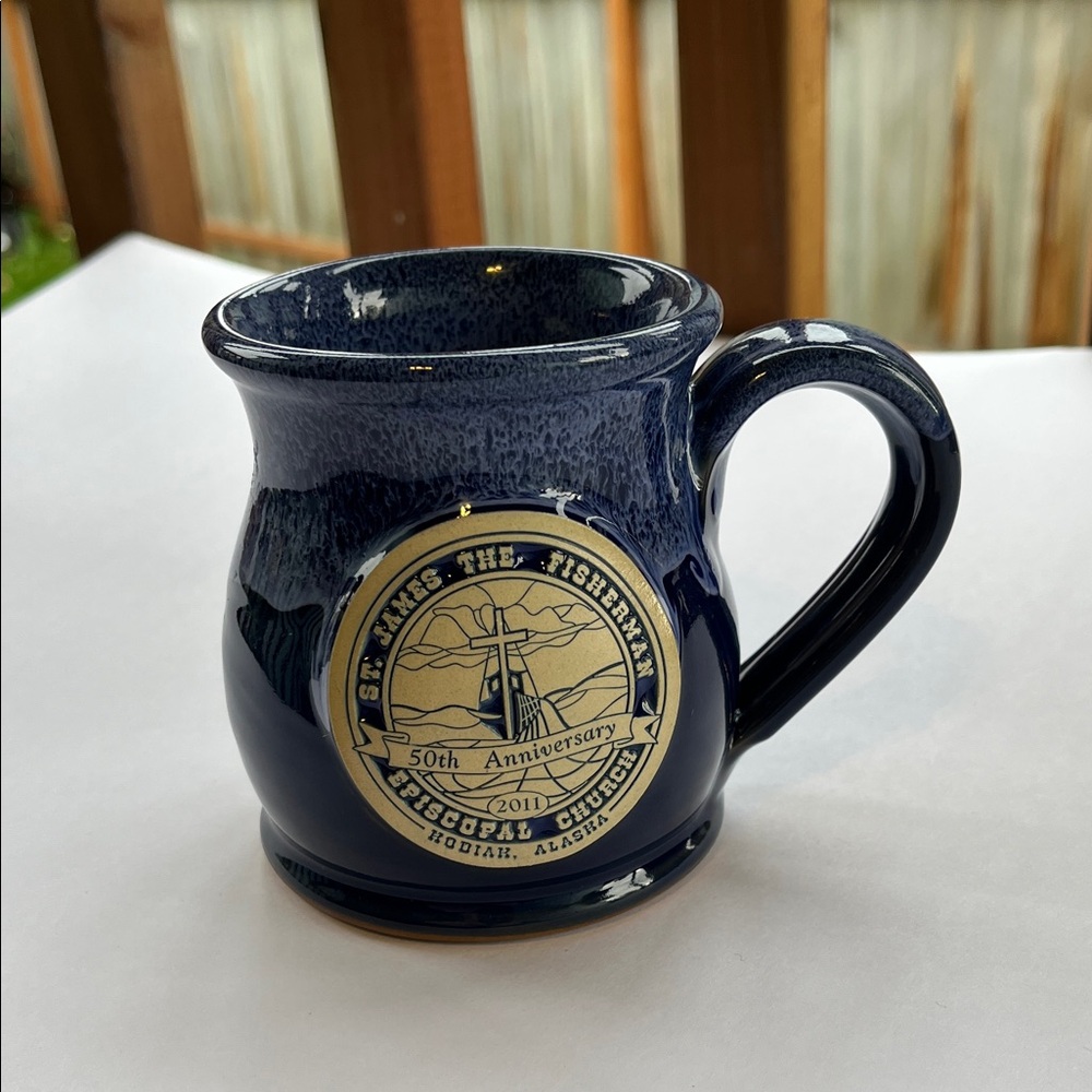 Blue Ceramic Mug Kodiak AK Deneen Pottery
